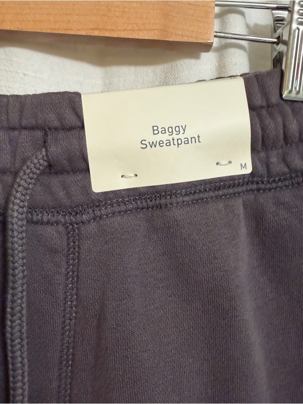 Hollister Feel Good Double Leg Embroidered Graphic Baggy Sweatpants Charcoal Med - Picture 6 of 6